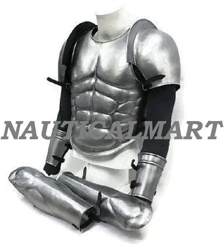 Vista 2 de Conjunto de armadura muscular griega LARP Armour medieval
