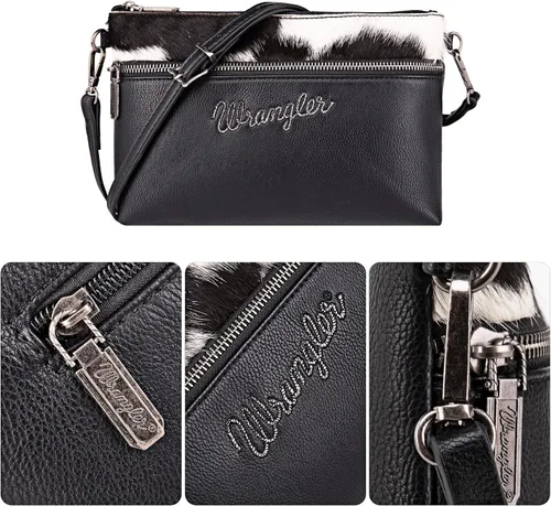 Vista 4 de Wrangler - Bolsos de hombro para mujer, estilo vintage, cartera cruzada