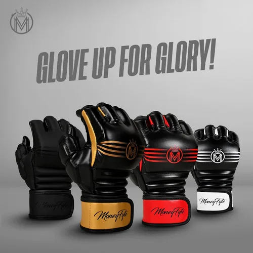 Vista 5 de Crown - Guantes de artes marciales para hombres y mujeres, guantes de boxeo para artes marciales, guantes de lucha y kickboxing UFC Grappling