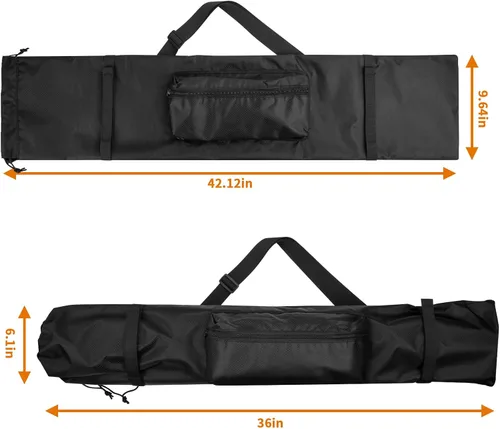 Vista 3 de Estuche de transporte para soportes de luz de fondo, bolsa de almacenamiento de trípode de 36 pulgadas