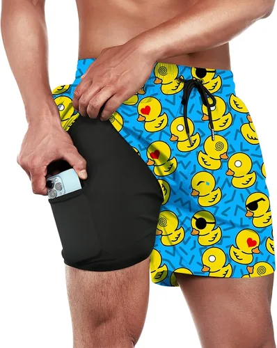 Vista 7 de Bañador para hombre cadena dorada