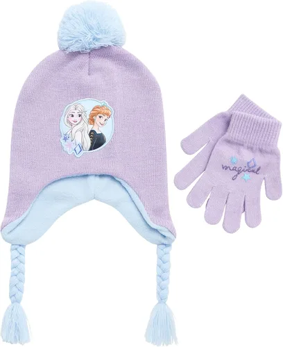 Vista 17 de Disney Girls' Mitten and Glove Set Azul (Blue Glove)