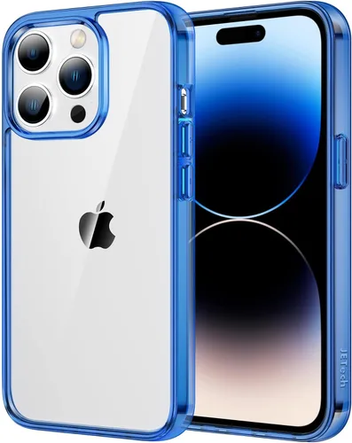 Vista 24 de JETech - Funda para iPhone 14 de 15,5 cm, cubierta a prueba de golpes que no se pone amarilla, parte trasera transparente antiarañazos (negro)