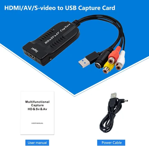 Vista 8 de Wiistar Tarjeta de captura de video USB HDMI/AV/RCA/S-Video a USB2.0