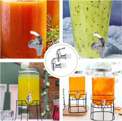 Vista 2 de Spigot para dispensador de bebidas, paquete de 2 dispensadores de bebidas, grifo dispensador de bebidas, grifo dispensador de agua