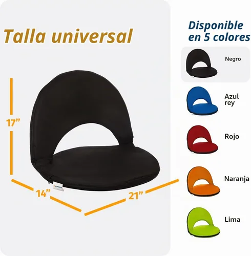 Vista 2 de Alpcour Asiento plegable para estadio – Silla de lujo reclinable impermeable para campamento al aire libre para gradas – Los mejores asientos de 6