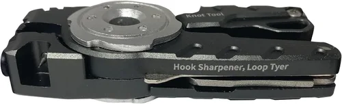 Vista 2 de Creative Angler Herramienta de pesca múltiple: cortador de línea de pinzas, herramienta de amarre de nudos, limpiador de ojos de gancho, afilador