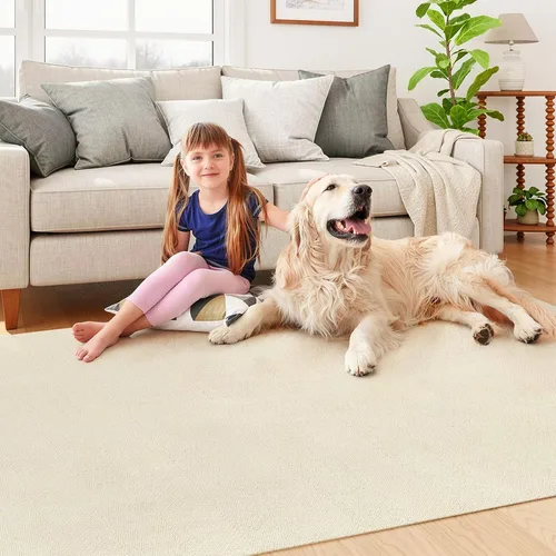 Vista 49 de LEEVAN Alfombra lavable para baño, alfombra tejida negra de 2 x 3 pies para entrada, alfombra de puerta delantera de algodón, alfombras pequeñas