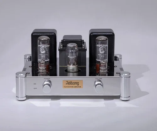 Vista 2 de Amplificador de Tubo Estéreo de Audio Hi-Fi A10 EL34 Clase A de Extremo Único