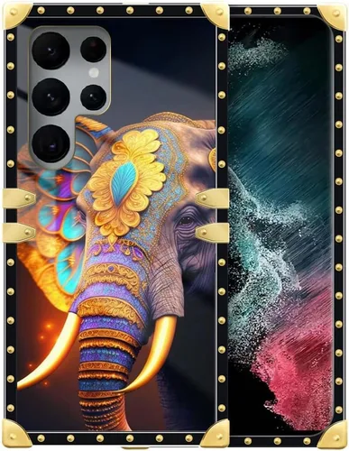 Vista 25 de Funda compatible con Samsung Galaxy S22 Ultra, funda protectora de TPU suave a prueba de golpes de 4 libélulas en la flor para Samsung Galaxy S22