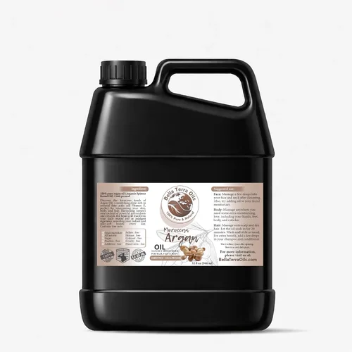 Vista 9 de Bella Terra Oils - Aceite de argán de 2 onzas - Aceite para el cabello encrespado, lleno de vitamina E y grasas Omega, el mejor suero para pieles