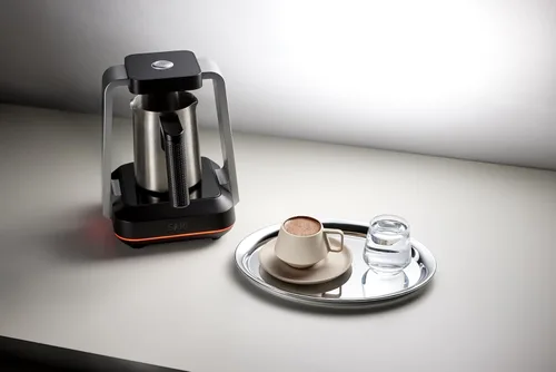Vista 8 de SAKI - Cafetera eléctrica turca, olla de acero sin plástico, 1-5 tazas