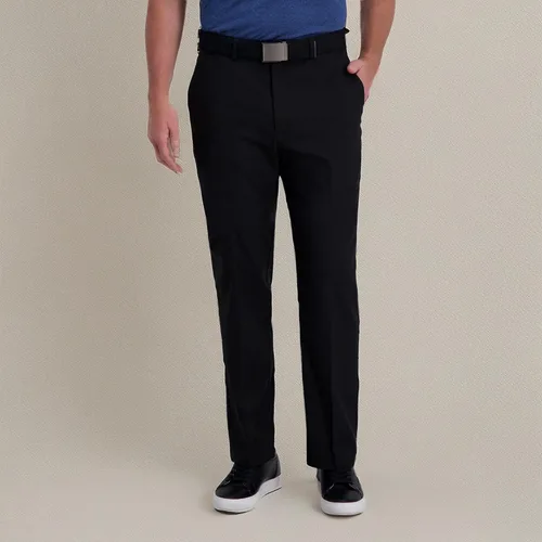 Vista 6 de Haggar Hombre Cool Right Performance Flex Solid Classic Fit Pantalón de parte delantera plana