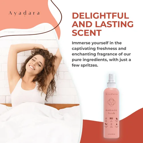 Vista 7 de Ayadara Namaste Bed & Linen Mist - Spray de almohada lavanda para un sueño tranquilo, más de 2000 usos