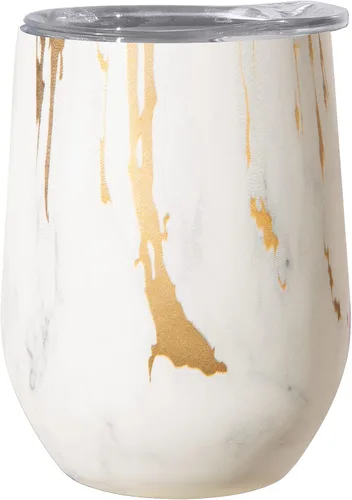 Vista 14 de Oggi Cheers 8145.3 - Vaso de vino con aislamiento, 12 onzas, color negro