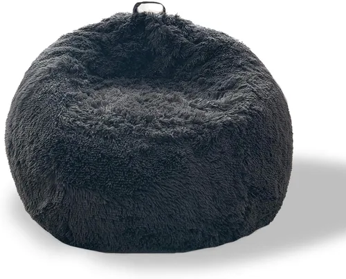 Vista 46 de BCU Funda para Silla Puf Ultra Suave Esponjosa de Piel Sintética Falsa Funda para Puf de Felpa Funda para Sillas de Sala de Estar para Adultos