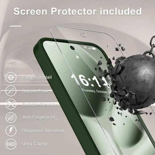 Vista 581 de Funda para Google Pixel 10 Pro XL, cubierta magnética mate, color negro Fit for MagSafe, Screen Protector included, Shockproof Military Grade