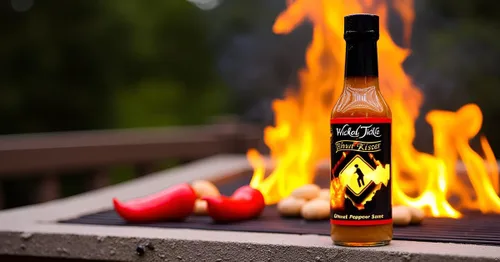 Vista 6 de Ghost Pepper Hot Sauce Wicked Tickle Bhut Kisser Very Hot Salsa ganadora del premio