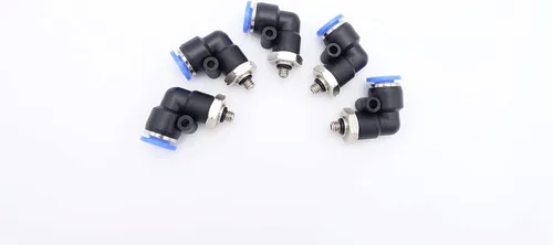 Vista 10 de Accesorio de Conexión por Empuje 1/2" Tubo OD x 1/2" Rosca Macho NPT, Codo Neumático Macho para Línea de Aire y Agua de 90 Grados con Giratorio