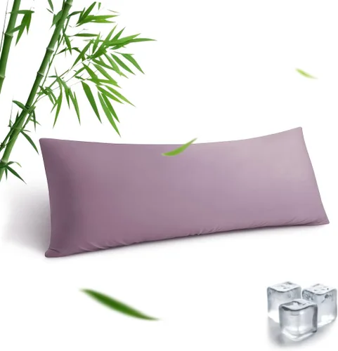 Vista 14 de Fundas de almohada estándar, fundas de almohada de viscosa refrescante de bambú con cierre de sobre, suave que absorbe la humedad para personas que