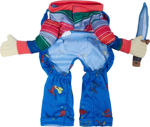Vista 3 de Disfraz de Chucky de Child's Play para perros o gatos de Rubies, XS