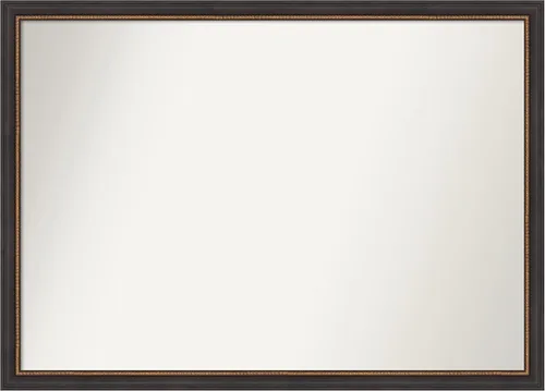 Vista 50 de Amanti Art Espejo de baño negro para sobre el fregadero, 23 x 23 pulgadas, espejo cuadrado negro Ashton, marco de madera tradicional mediano, se
