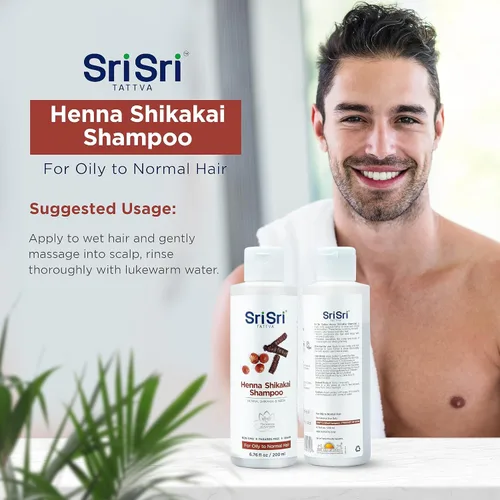 Vista 5 de SRI SRI TATTVA Shikakai - Champú de henna - Limpiador natural del cuero cabelludo ayurvédico para cabello sedoso, acondicionado, grueso y brillante