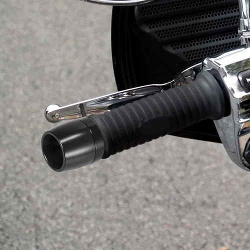Vista 2 de Motoforti 2 unids Universal 0.709 in Manillar End Tapas Plug Bar End CNC Aleación de aluminio para motocicleta Negro