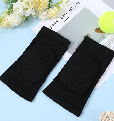 Vista 7 de 2 coderas de voleibol, transpirables, anticolisión, protectores de coderas de esponja para hombres y mujeres, almohadilla ajustable para el brazo