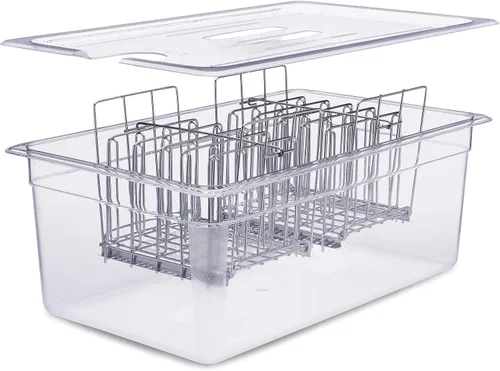 Vista 6 de Väeske Recipiente grande para Sous Vide con tapa y funda aislante Accesorios Sous Vide Compatible con cocinas Anova, Anova Nano, Joule, Instant