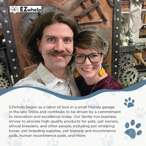 Vista 7 de EZwhelp Almohadillas reutilizables para orina de perro, lavables e impermeables para entrenamiento de orinal o partos, almohadilla para cachorros