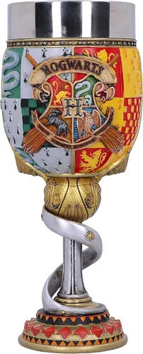 Vista 9 de Nemesis Now Harry Potter Hufflepuff Hogwarts House - Copa coleccionable, 1 unidad (paquete de 1), plata amarilla, 6.8 fl oz