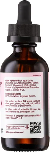 Vista 8 de Maxi Health Agua para Cólicos de Bebés – Gotas Homeopáticas de Acción Rápida para Alivio de Gases en Bebés, Calmante de Cólicos para Recién Nacidos