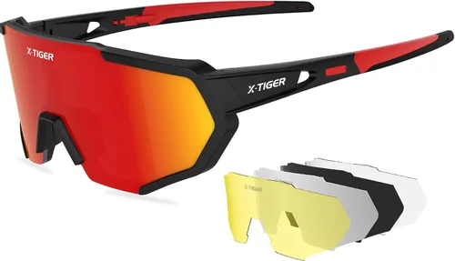 Vista 17 de X-TIGER Polarized Sports Sunglasses with 5 Interchangeable Lenses