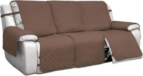 Vista 22 de PureFit Fundas de Sofá Reversibles Resistentes al Agua para Sofá Reclinable de 3 Asientos - Funda Antideslizante para Sofá Reclinable Dividido de 3