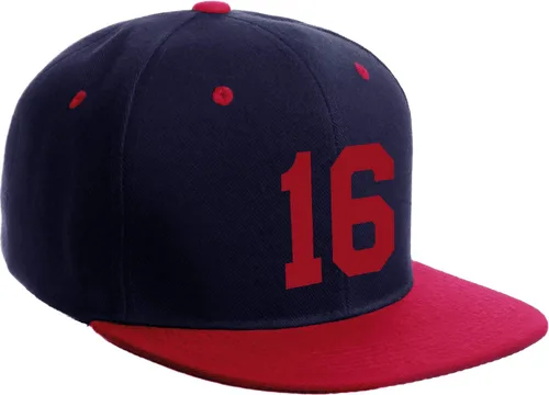 Vista 107 de Número de equipo modificado para requisitos particulares del jugador del color del sombrero del Snapback de la visera plana clásica de la visera