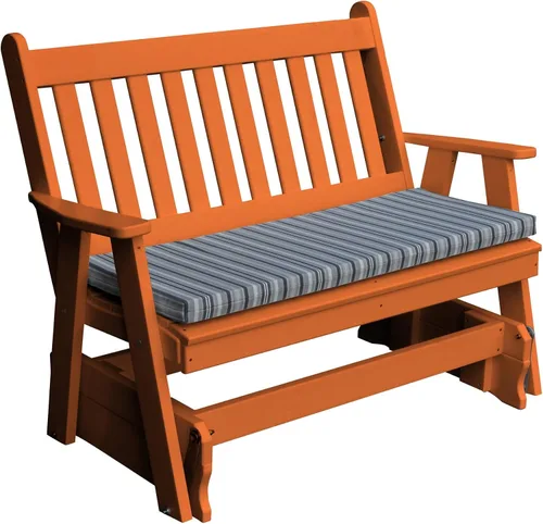 Vista 14 de Furniture Barn USA Planeador inglés tradicional polivinílico de 4 pies, azul Aruba Azul (Aruba Blue)