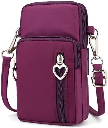 Vista 6 de Pequeña bolsa cruzada para teléfono celular, cartera para iPhone 13, 14, 15 Pro, Galaxy S23, S24, S22, S21, Pixel 8, 7a, 6