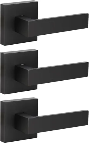 Vista 29 de KNOBWELL - Juego de cerradura con 1 picaporte resistente para puertas de una cara, ideal para puertas interiores reversibles, 0.93 libras