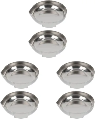 Vista 11 de Cabilock Báscula de cocina digital Bandeja de metal para joyeros, báscula de 2 piezas, pesaje de barcos, placa de pesaje de barcos, plato de pesaje