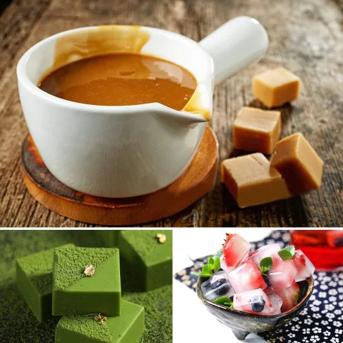 Vista 4 de SENHAI 2 paquetes de moldes cuadrados de silicona, 126 cavidades flexibles y antiadherentes para cubitos de hielo, moldes de gelatina de chocolate