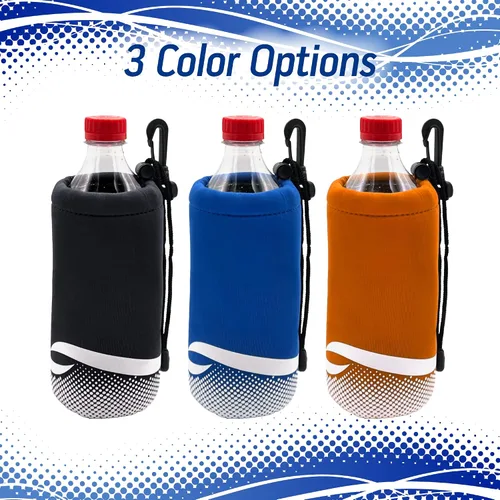 Vista 4 de Proactive Sports Soporte de botella de neopreno con cordón y clip de bolsa para botellas de 16-20oz