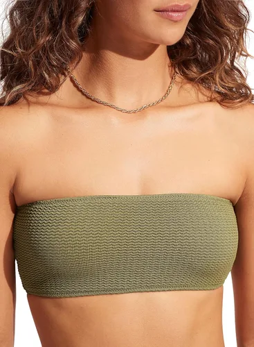 Vista 2 de Seafolly Traje de baño tipo bikini bandeau para mujer