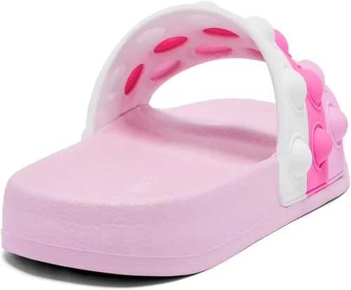 Vista 6 de Engtoy Sandalias para niños y niñas, unisex, ligeras, antideslizantes, puntera abierta, cómodas, para ducha, playa, divertidas sandalias