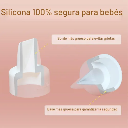 Vista 5 de 8 válvulas de pico de pato y 2 membranas para piezas de extractor de leche