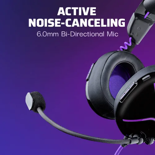 Vista 4 de PDP Victrix Pro AF Wired Professional Esports Gaming Headset with Cooling Xbox Series One, Xbox Series S X, PC, Windows 10 Computer - BlackPurple