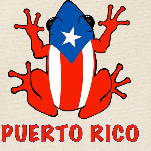Vista 3 de CafePress Puerto Rico PR Coqui Tote Bag Bolsa de lona natural, bolsa de compras reutilizable