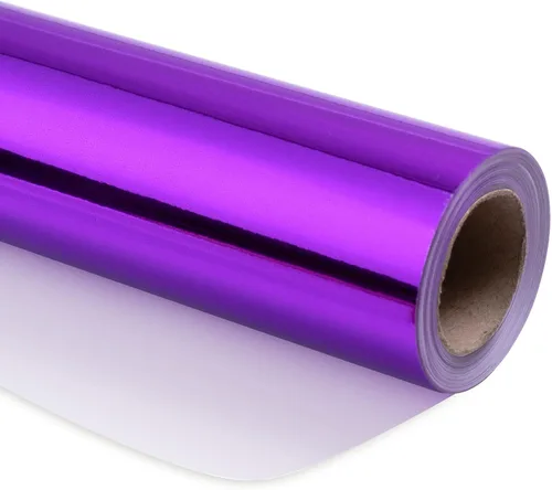 Vista 10 de RUSPEPA Papel de regalo metálico negro, papel de color sólido, perfecto para bodas, cumpleaños, Navidad, baby shower, 17 pulgadas x 32.8 pies
