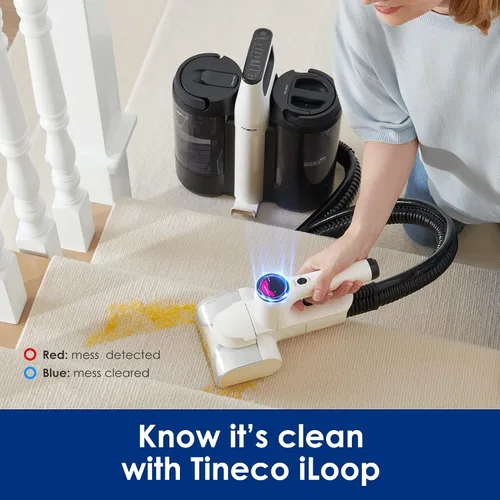 Vista 3 de Tineco CARPET ONE Spot Essentials - Limpiador inteligente inalámbrico para alfombras y tapicería, portátil, ligero, funcionamiento silencioso