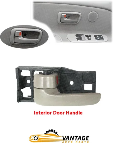 Vista 2 de Manija de puerta interior delantera izquierda del lado del conductor compatible con Toyota Tundra Fleetside/Styleside 2000-2006 pintado